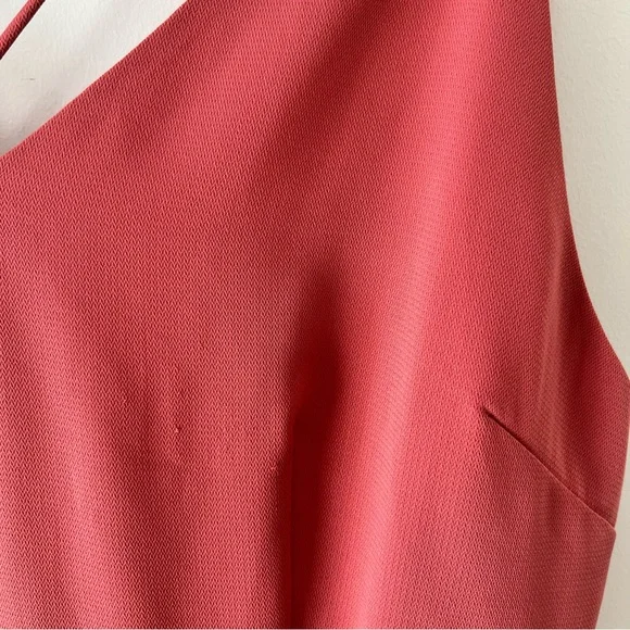 Cooper St Lovine Asymmetrical Ruffle Midi Cocktai Dress Size 10 Faded Rose - Picture 9 of 10